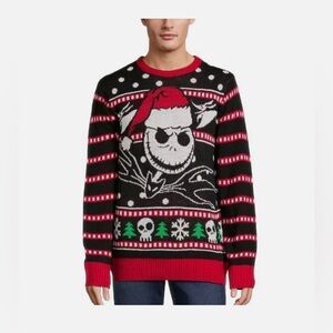 EUC Nightmare Before Christmas Ugly Christmas Sweater XL 14/16 kids youth